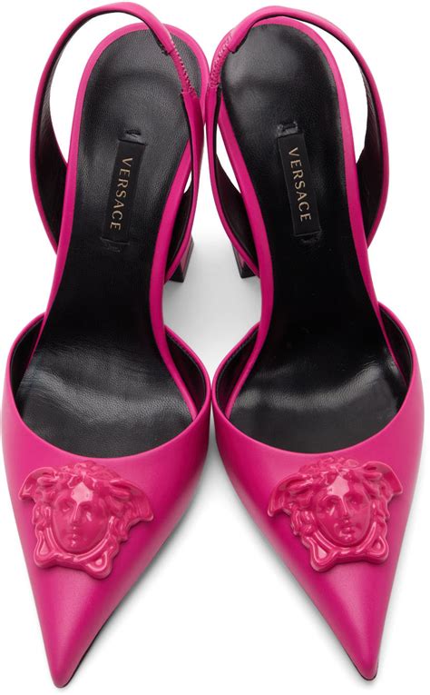 versace heelscharity|Versace pink shoes.